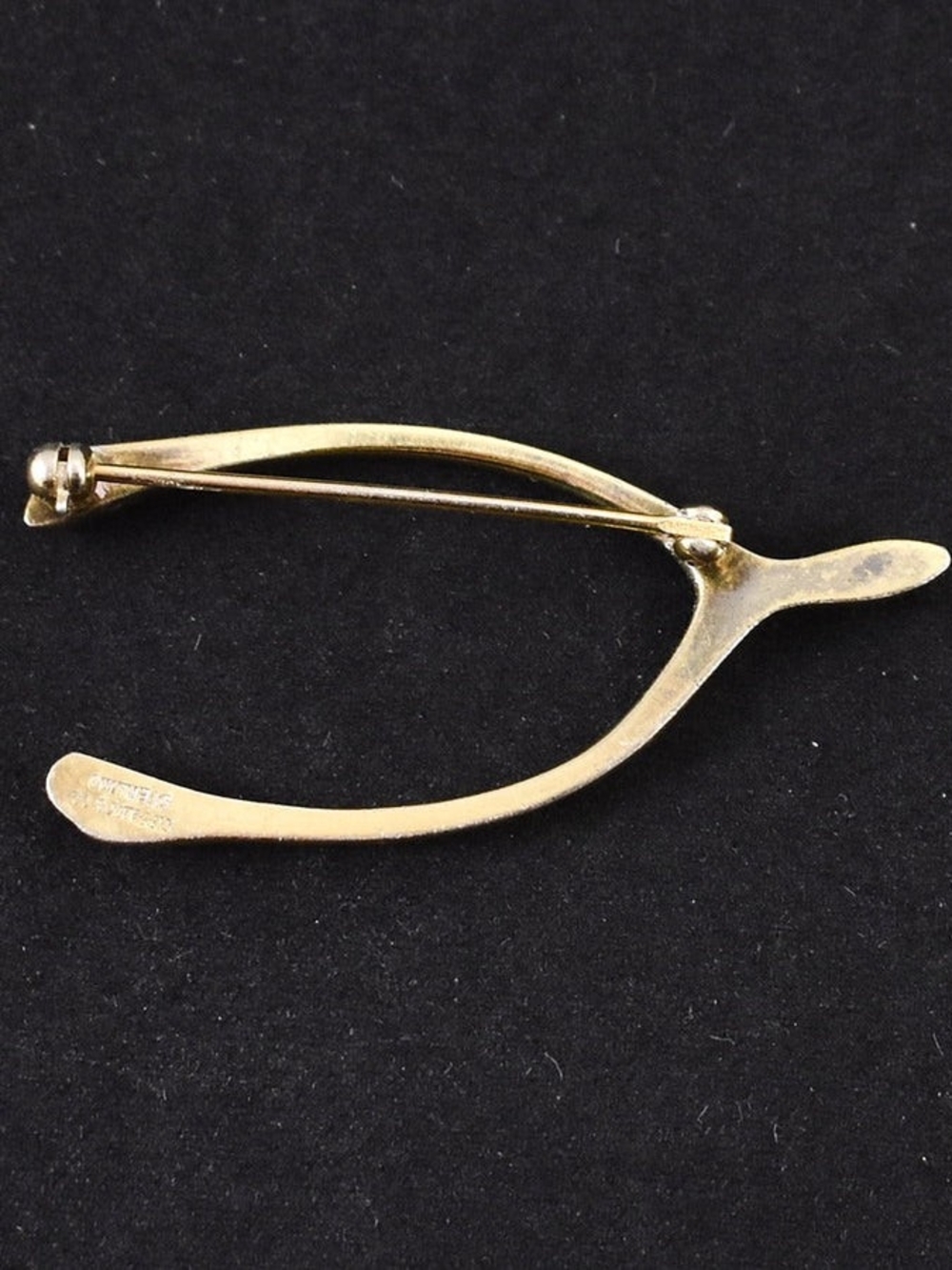 Tiffany & Co. Gold-Tone Wishbone Brooch